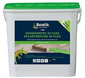 Bostik Voegmortel 1C flex effen grijs 15 kg A. van Elk BV